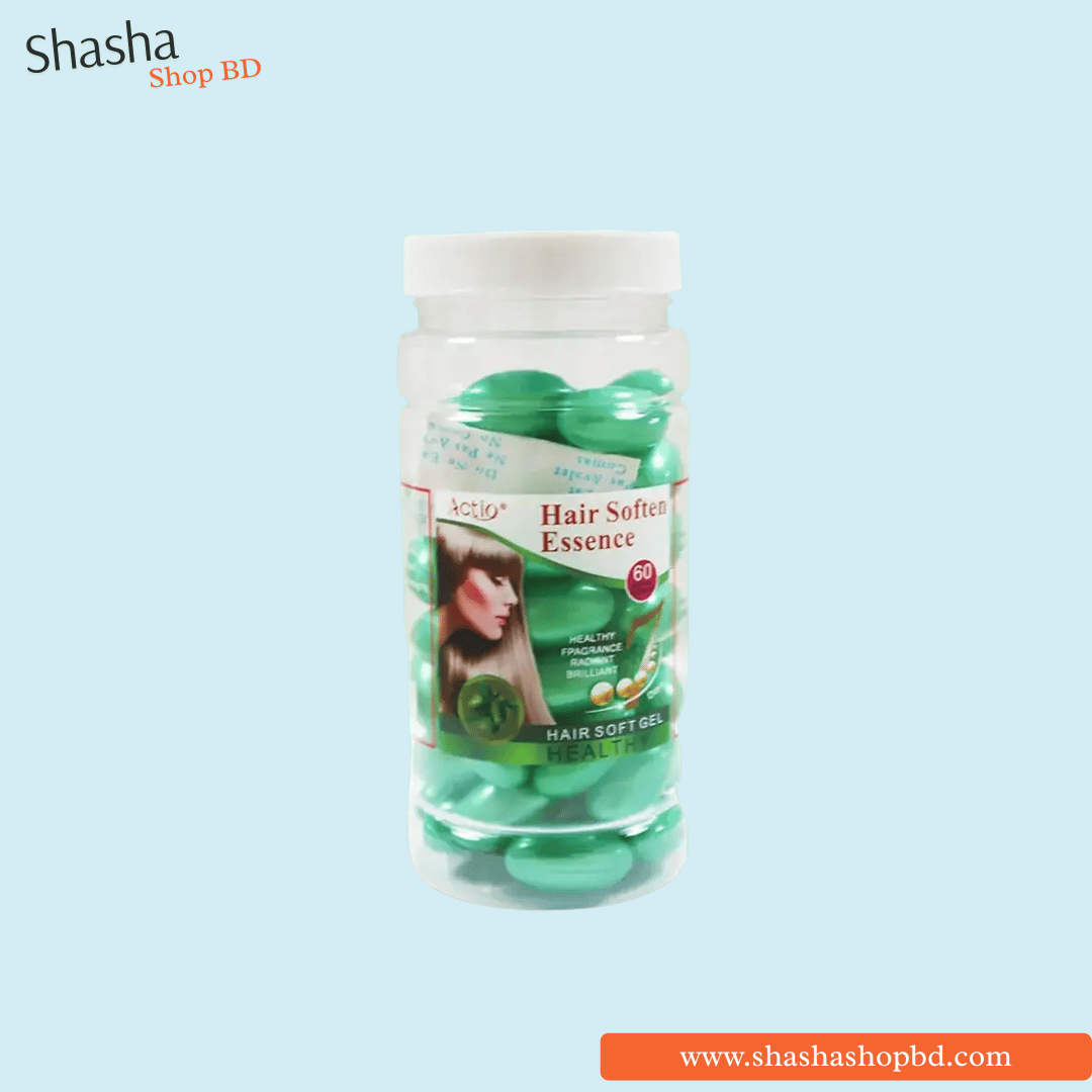 Actio Hair Soften Essence Hair Oil Capsules Soft Green 60Caps | Shasha Shop BD