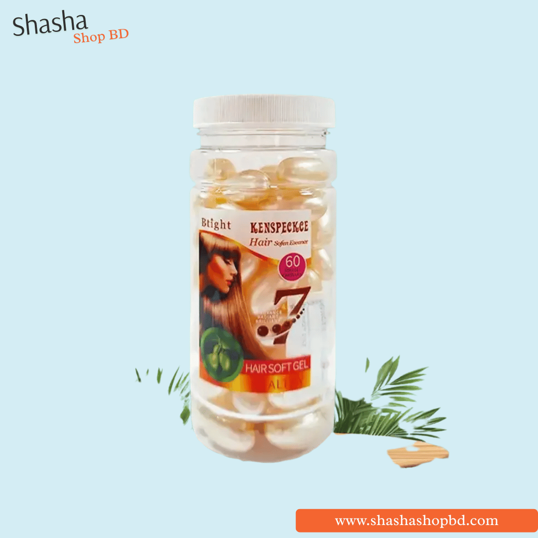 Kenspeckle Hair Soften Essence Hair Soft Gel Capsules Cream 60Caps | Shasha Shop BD