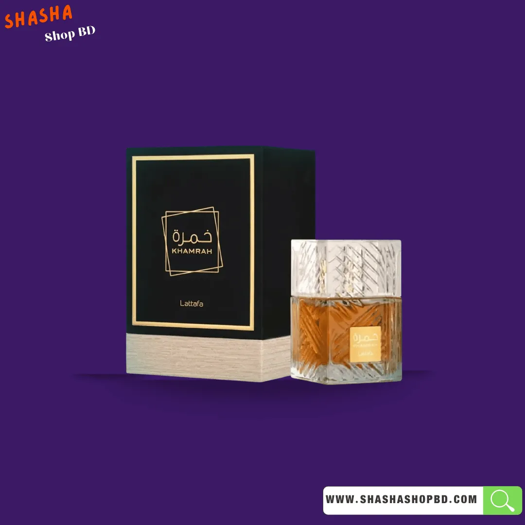 Lattafa Khamrah Eau De Parfum 100ml | লাতাফা খামরাহ পারফিউম | Shasha Shop BD