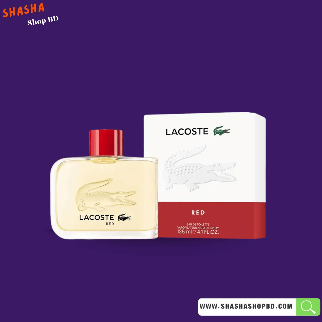 Lacoste Red Eau de Toilette Spray 125ml | ল্যাকোস্ট রেড পারফিউম | Shasha Shop BD