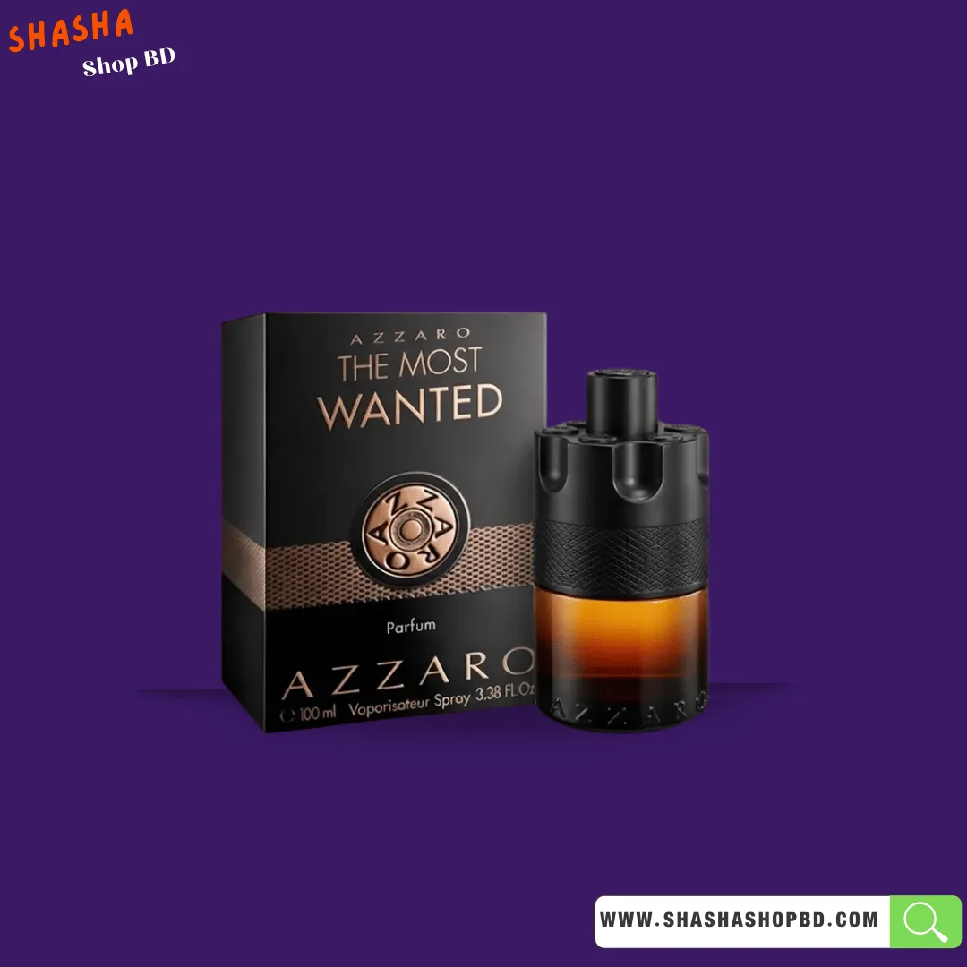 Azzaro The Most Wanted Parfum 100ml | আজারো দ্য মোস্ট ওয়ান্টেড পারফিউম | Shasha Shop BD
