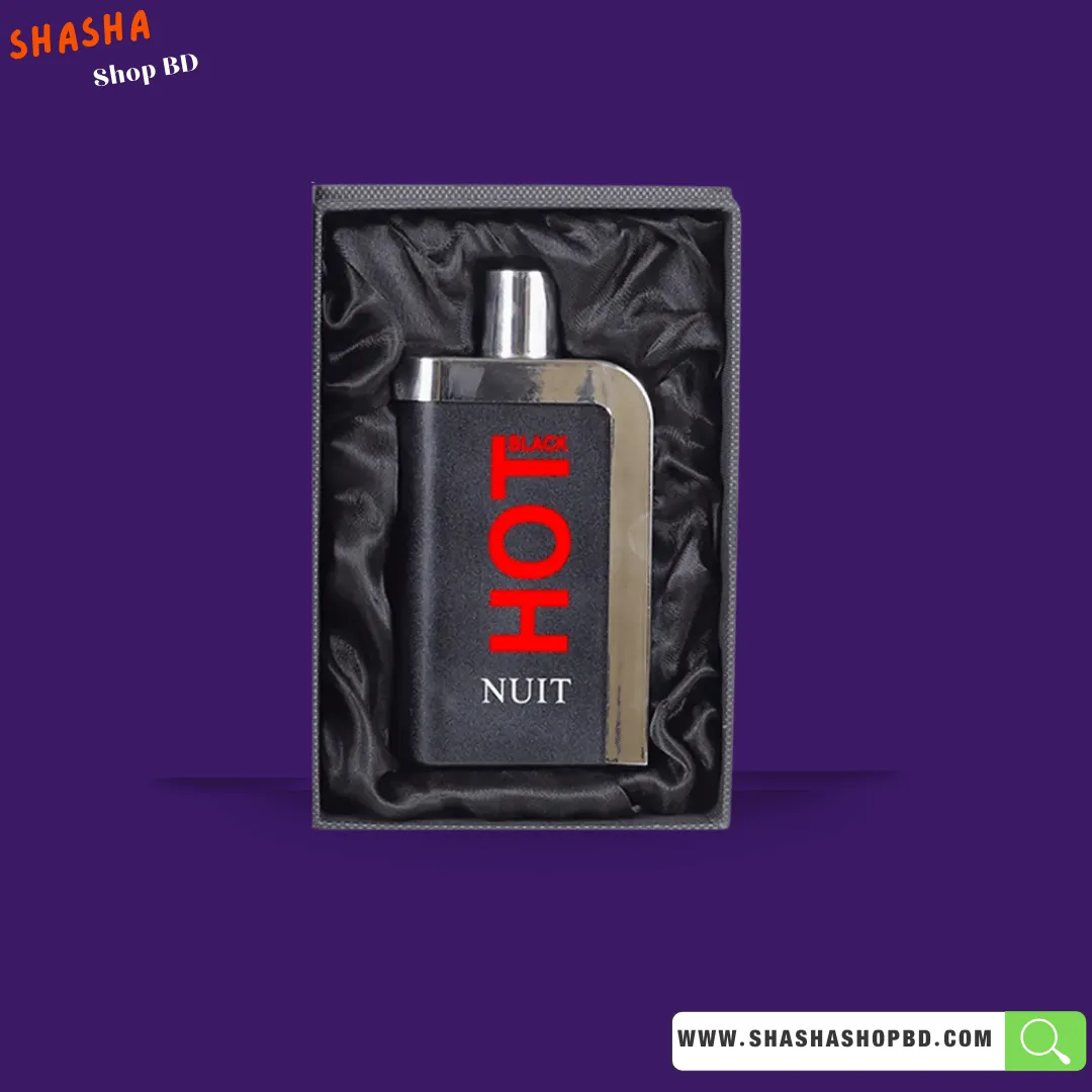 Hot Black Nuit Eau De Parfum 100ml | হট ব্ল্যাক নুই পারফিউম | Shasha Shop BD