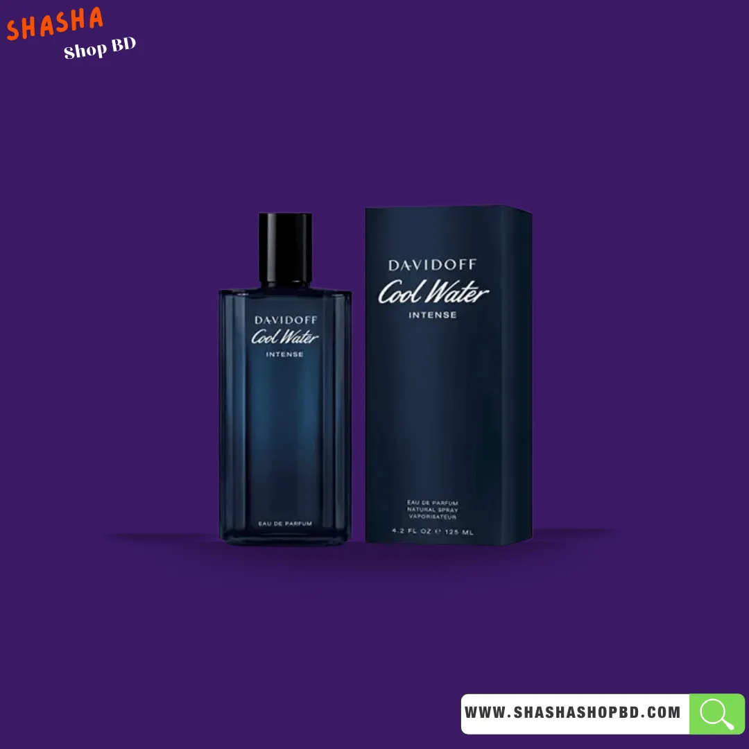 Davidoff Cool Water Intense Eau de Parfum Spray 125ml | ডেভিডফ কুল ওয়াটার ইনটেন্স পারফিউম | Shasha Shop BD