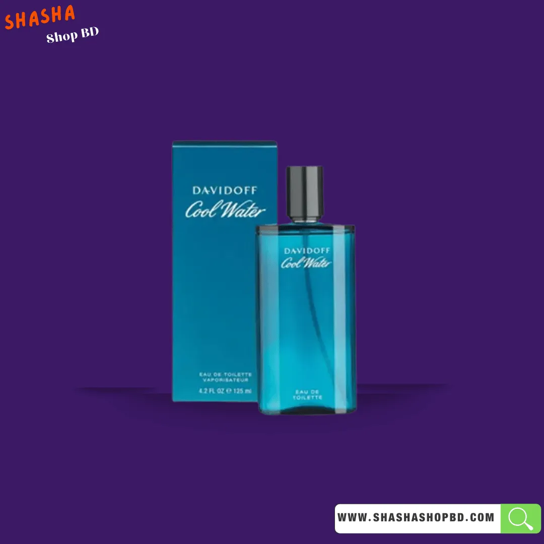 Davidoff Cool Water Eau de Toilette Spray 125ml | ডেভিডফ কুল ওয়াটার পারফিউম | Shasha Shop BD