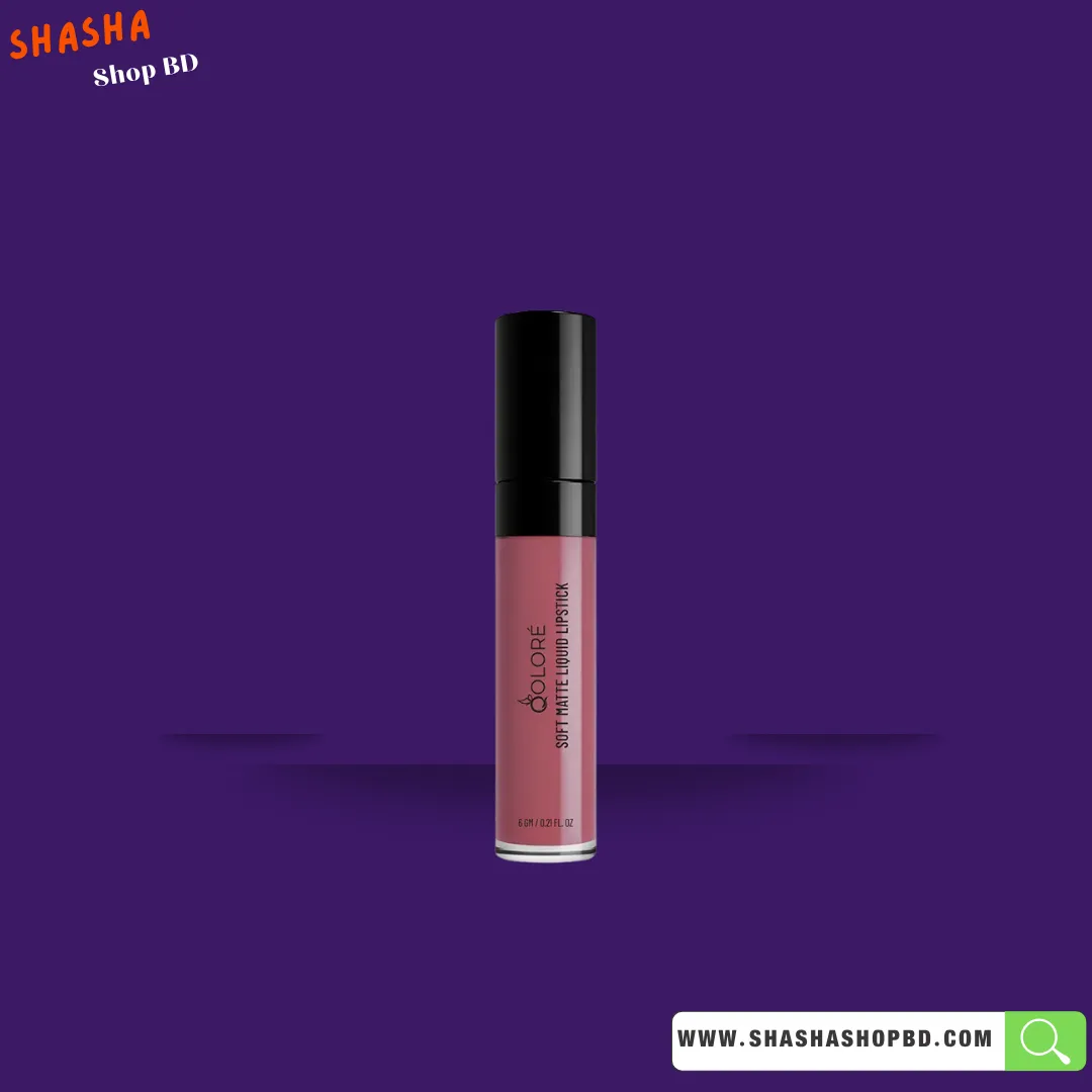 Qolore Soft Matte Liquid Lipstick Dark Mauve - 07 - 6gm | Shasha Shop BD