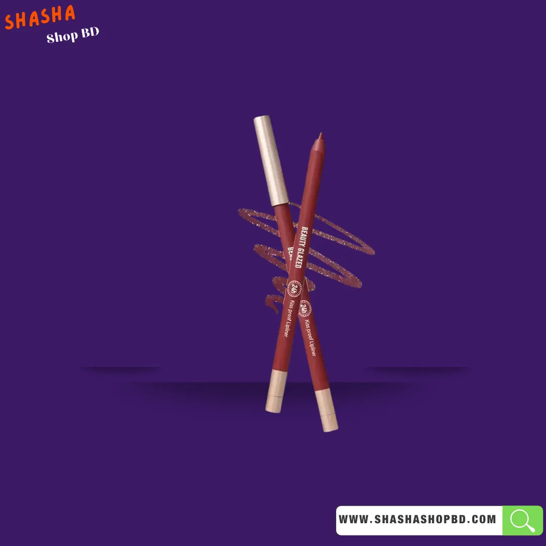 Beauty Glazed Waterproof Lip Liner Pencil - B118 Burnt Umber | Shasha Shop BD
