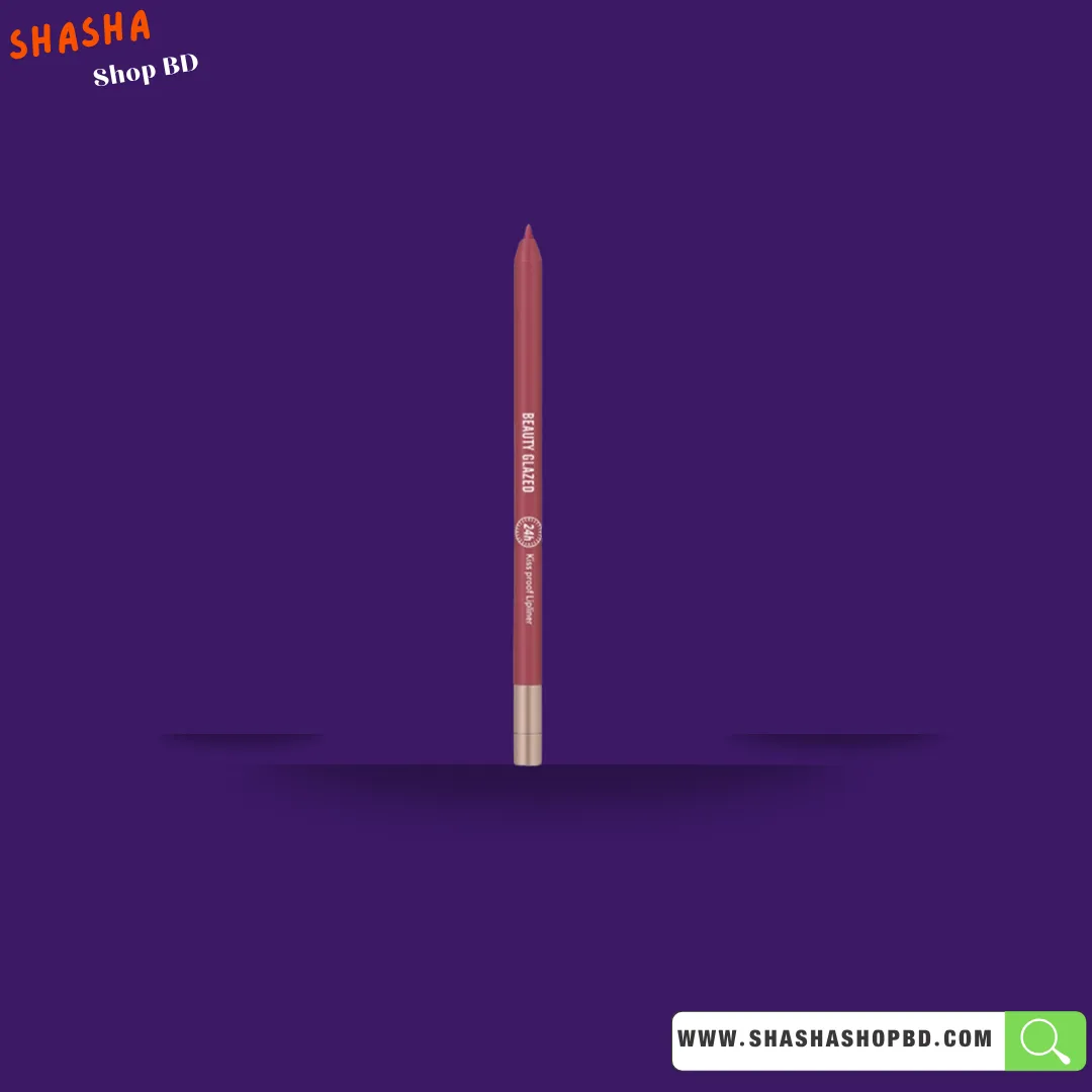 Beauty Glazed Waterproof Lip Liner Pencil - B102 Taupe Pink | Shasha Shop BD