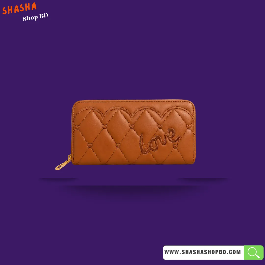 Premium Ladies Hand Purse (KP15) - Tan Brown | Shasha Shop BD