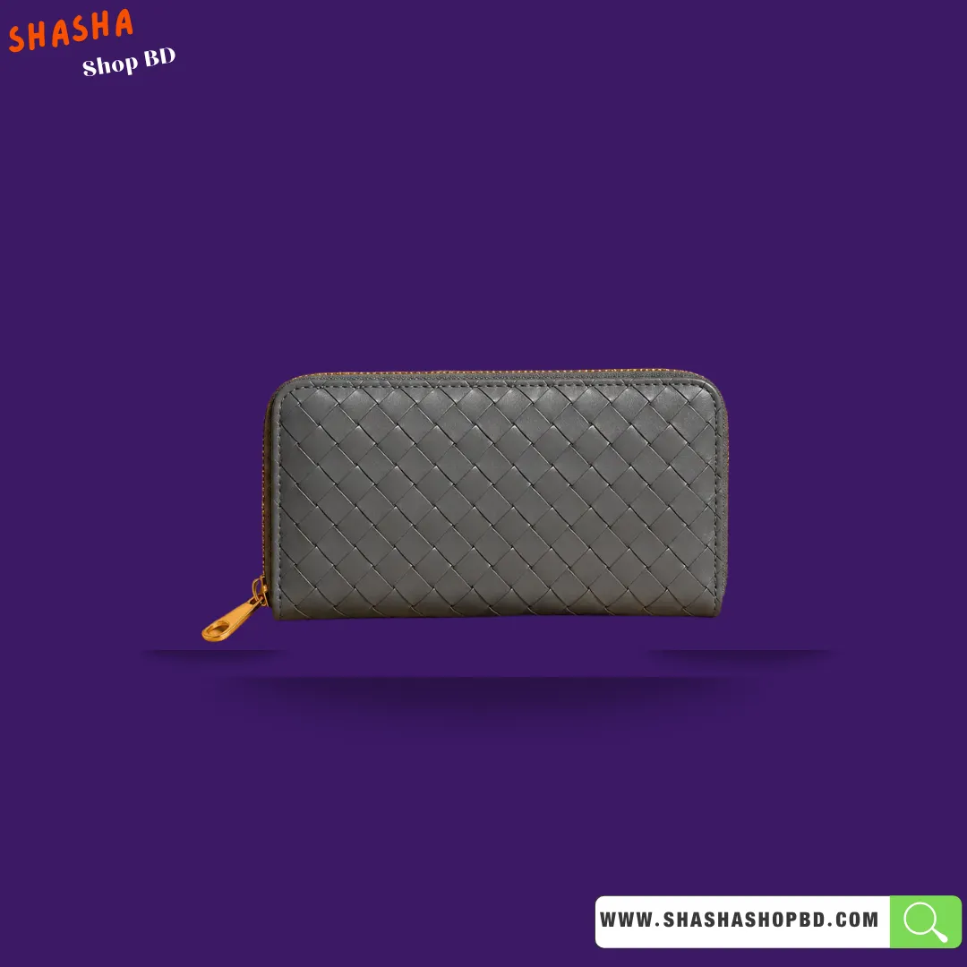 Premium Ladies Hand Purse (KP12) - Slate Gray | Shasha Shop BD
