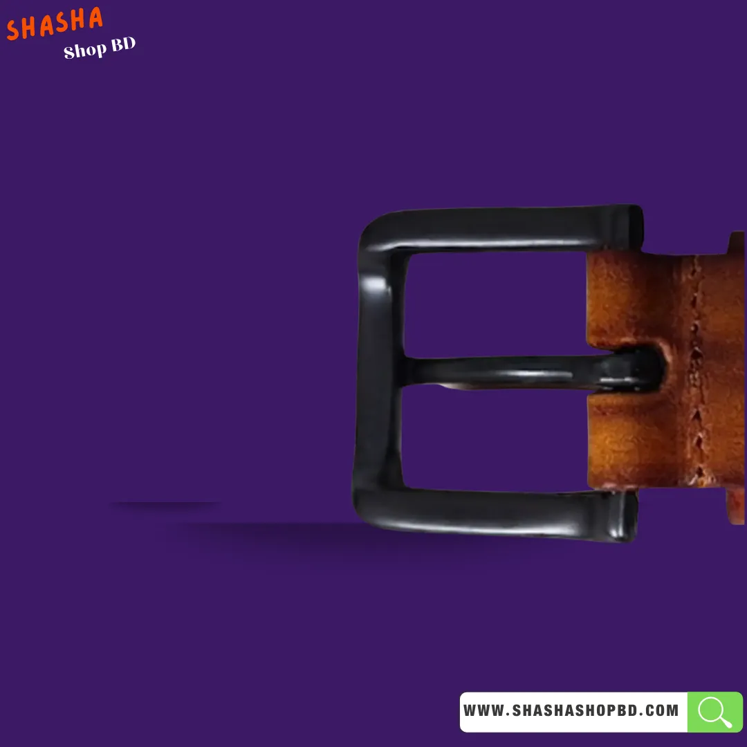 100% Genuine Leather Premium Women's Belt (A23) - Tan Brown | Shasha Shop BD