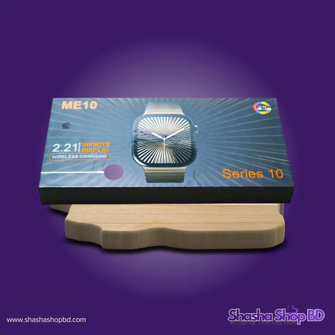 ⌚ ME 10 Series 10 Smart Watch (2.21 Inch Infinite Display, Wireless Charging & Series 10 Special Edition – আপনার লাইফস্টাইলে যোগ করুন আধুনিক প্রযুক্তির নতুন মাত্রা!)