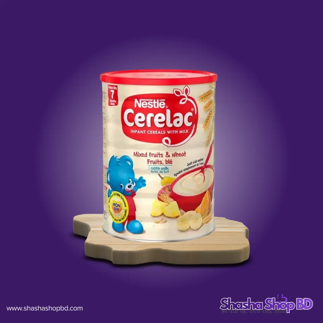 🥣 Nestle Cerelac Mixed Fruits & Wheat - 1Kg (Big Pack) (7 Months+, Iron Fortified & With Milk – সোনামণির প্রতিদিনের পুষ্টি ও স্বাদের জন্য সেরা সাশ্রয়ী প্যাক!)