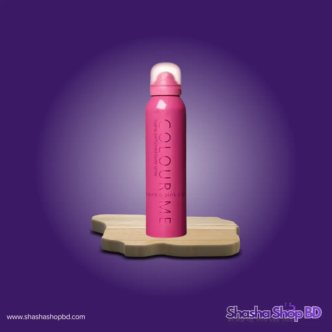 🌸 Colour Me Pink Highly Perfumed Body Spray - 150ml (Romantic, Sweet & Long-lasting – আপনার প্রতিটি মুহূর্তকে করে তুলুন আরও রোমান্টিক এবং মোহনীয়!)