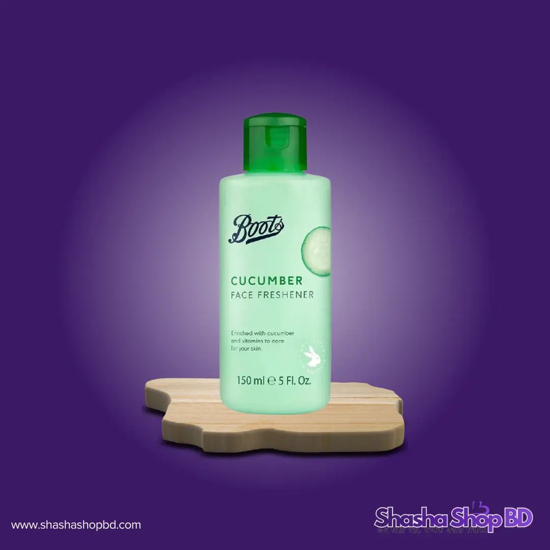 🥒 Boots Cucumber Face Freshener - 150ml (Enriched with Cucumber and Vitamins to Care for Your Skin – সতেজ ও প্রাণবন্ত ত্বকের জন্য প্রাকৃতিক যত্নে সেরা টোনার!)