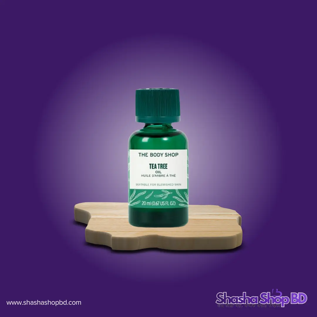 🌿 The Body Shop Tea Tree Oil - 20ml (100% Vegan, Natural Origin Ingredients – ব্রণের সমস্যার তাৎক্ষণিক ও প্রাকৃতিক সমাধান!)