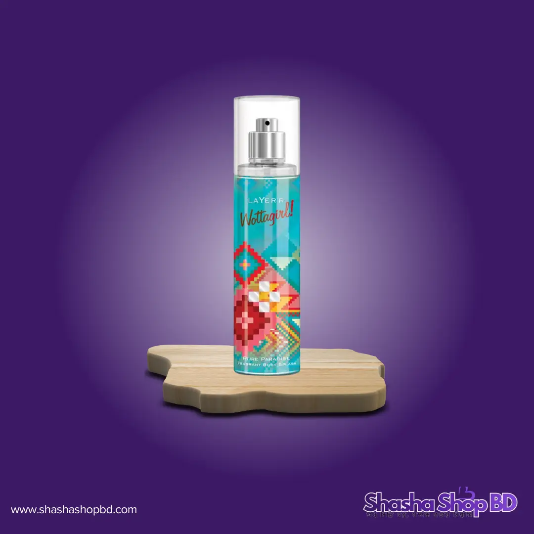 🌊 Layer'r Wottagirl Pure Paradise Body Splash - 135ml (A Tropical Escape – প্রশান্ত সাগরের সতেজতা আর মনমুগ্ধকর সুবাসে নিজেকে রাখুন সারাদিন প্রাণবন্ত!)