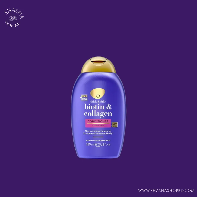 OGX Biotin & Collagen Volumising Conditioner (385ml) | Shasha Shop BD