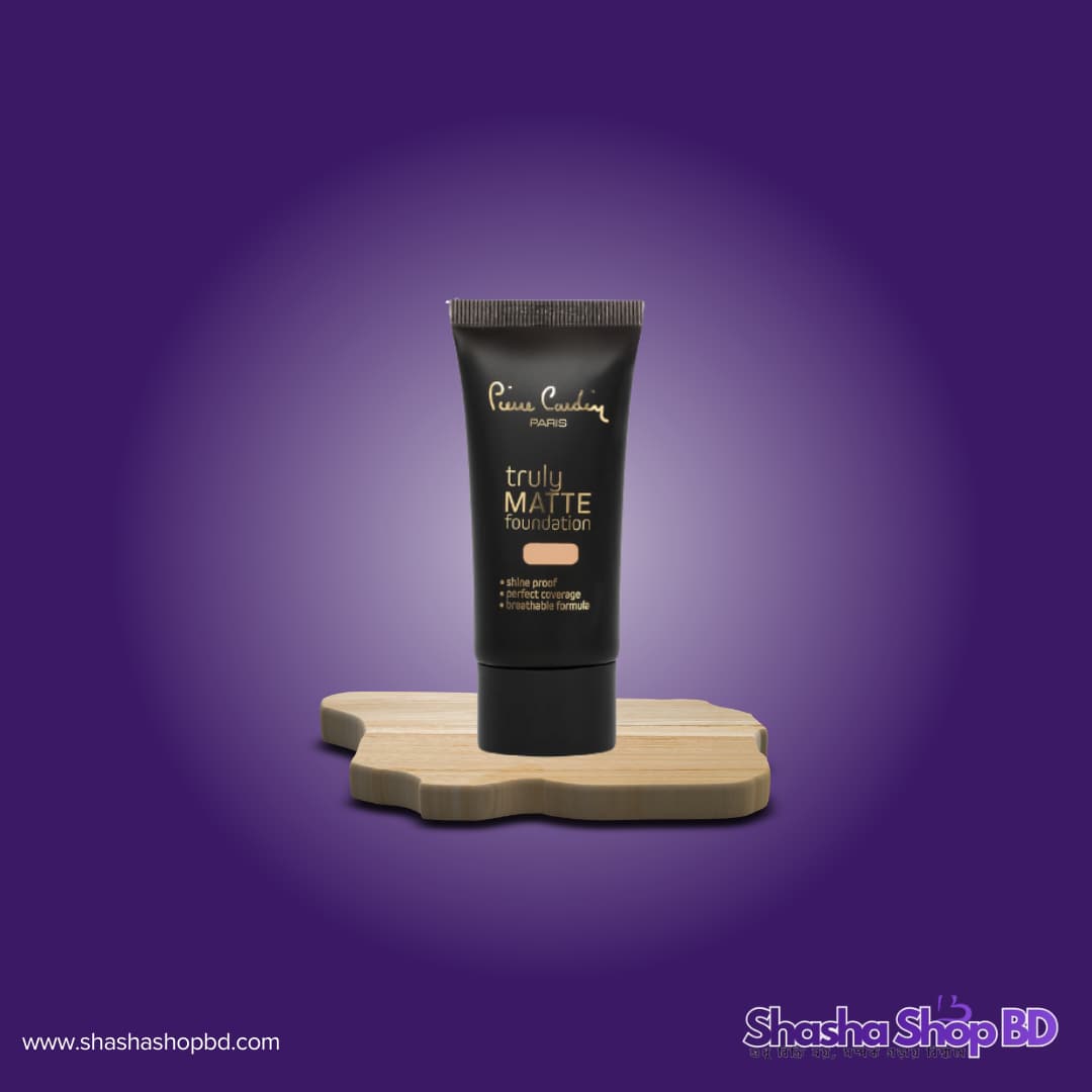 Pierre Cardin Paris Truly Matte Foundation - 30ml (Shade: 170) (Ultimate Oil Control & Velvet Matte Finish – পান সারাদিন স্থায়ী নিখুঁত লুক!)