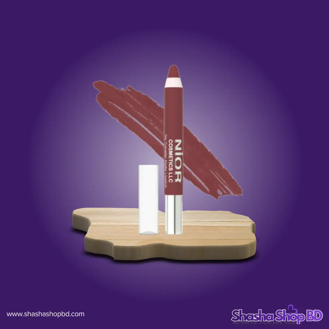 Nior No Transfer Matte Lipstick - Shade No: 25 (2.8g) (Smudge-Proof, Ultra-Matte & Bold Elegance – সারাদিন পান নিখুঁত ও প্রাণবন্ত ঠোঁটের ছোঁয়া!)