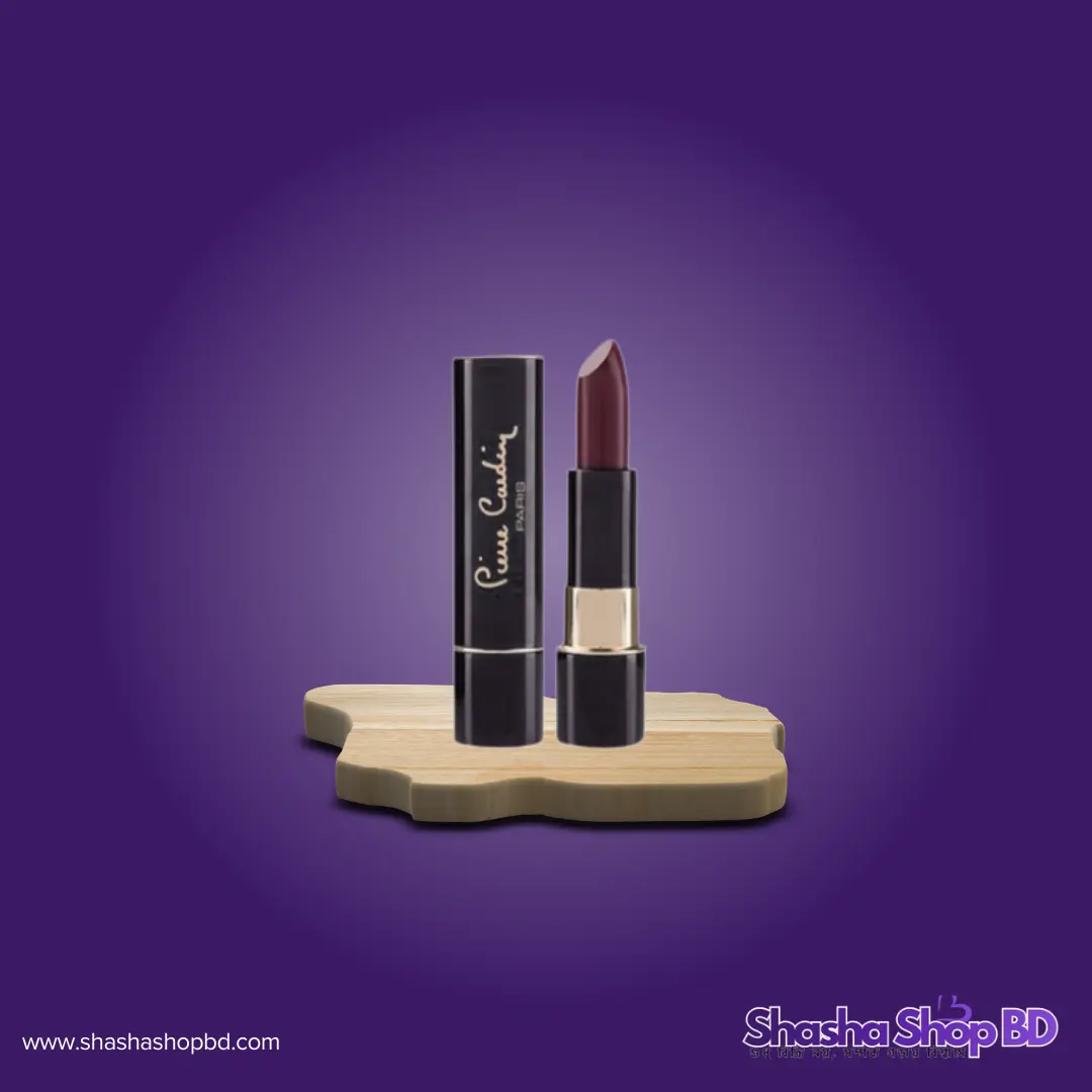 Pierre Cardin Matte Rouge Lipstick - Aubergine (155) (Deep Sophistication & Velvet Matte Finish – আপনার লুকে নিয়ে আসুন আভিজাত্যের নতুন মাত্রা!)