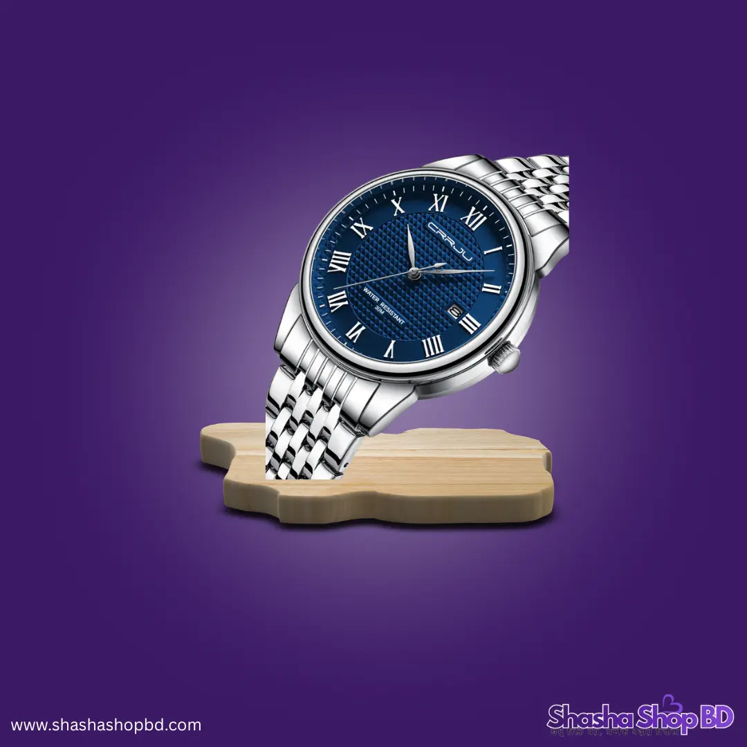 ⌚ CRRJU 5010 Quartz Classic Men’s Watch (Timeless Minimalism & Modern Craftsmanship – আপনার কবজিতে ফুটে উঠুক আভিজাত্যের আধুনিক রূপ!)