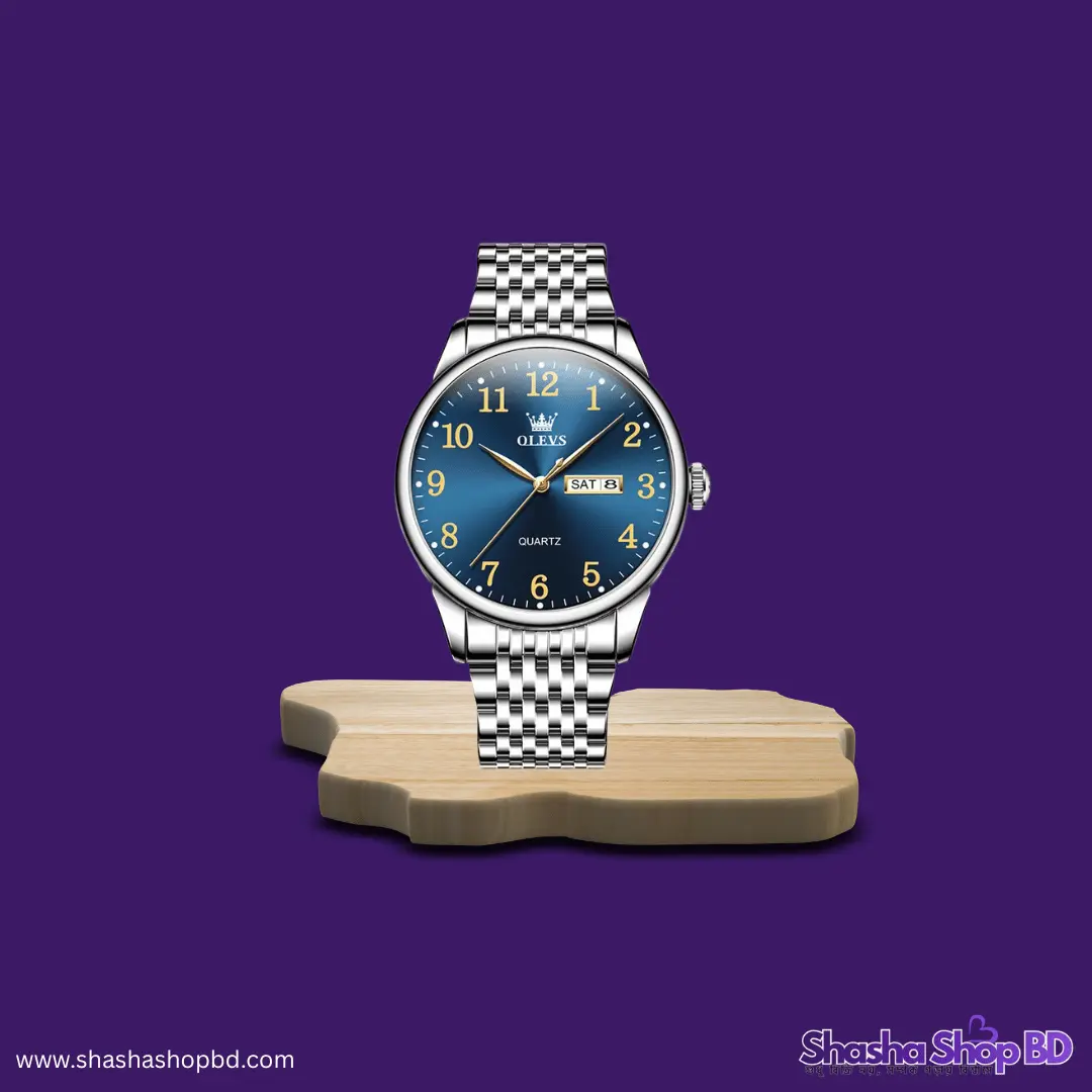 ⌚ Olevs 5535S Stainless Steel Analog Watch (Sophisticated Craftsmanship & Executive Look – আধুনিক পুরুষের আভিজাত্যের নতুন নাম!)