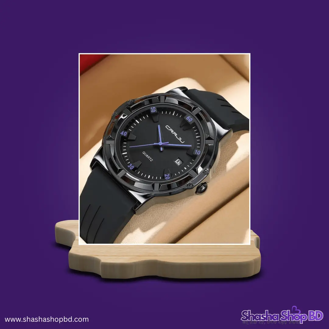 ⌚ Crrju 5030 Premium Silicone Strap Watch (The Perfect Fusion of Sporty & Luxury – স্টাইল, কমফোর্ট এবং আভিজাত্যের এক অনন্য মিশেল!)