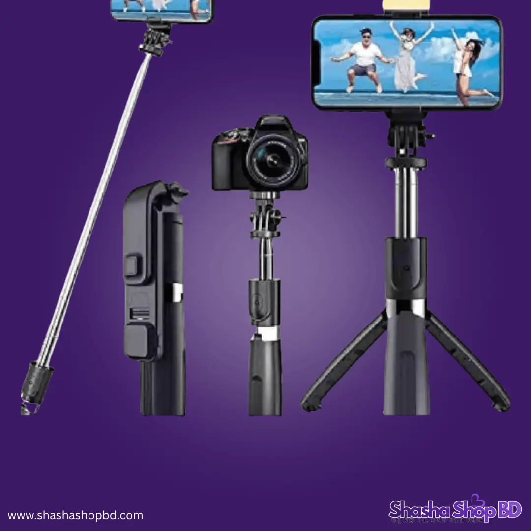 Q07 Bluetooth Selfie Stick Tripod - পারফেক্ট ফটোগ্রাফি এবং ভিডিওগ্রাফি সলিউশন