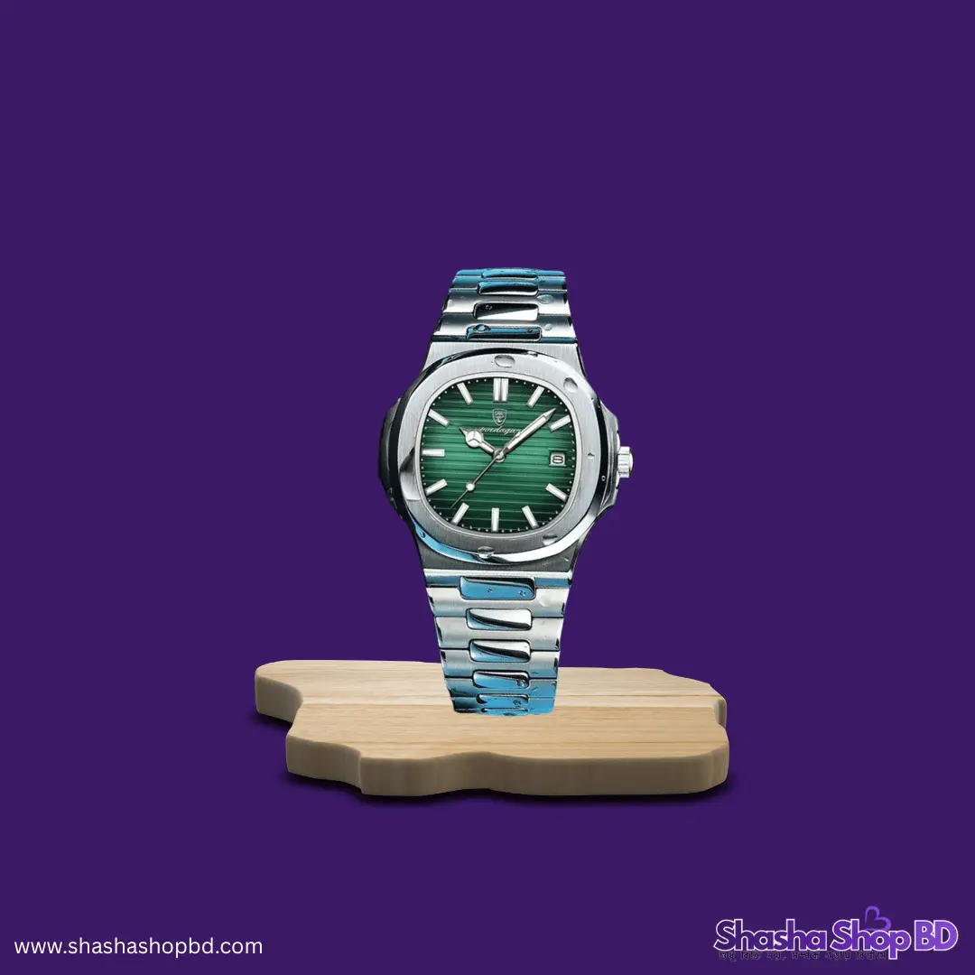 Poedagar 613 Luxury Stainless Steel Strap Watch - প্রিমিয়াম বিজনেস ক্লাস ডিজাইন