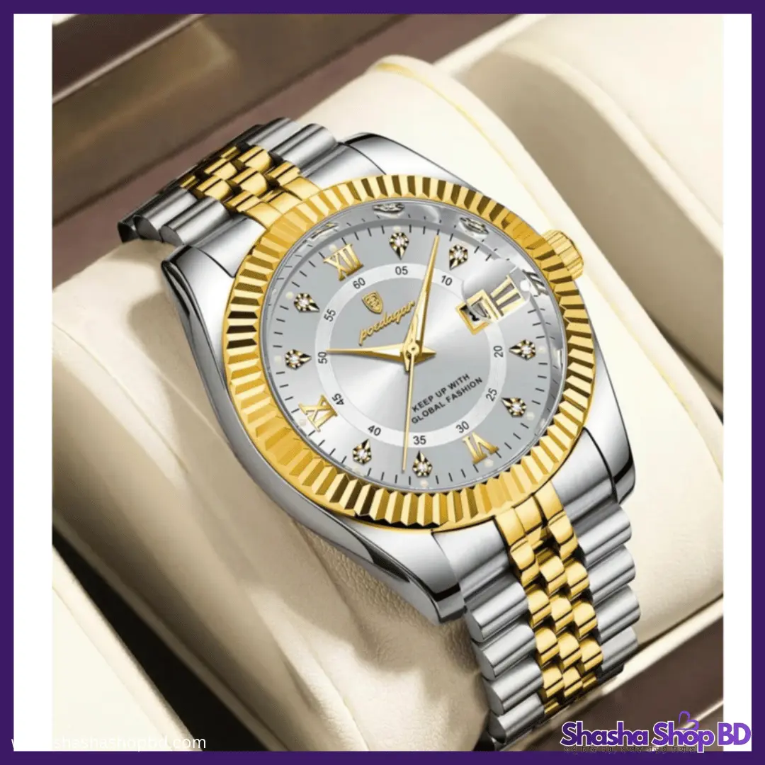 Poedagar 910 Model Fashion Watch for Men - আভিজাত্য এবং মডার্ন স্টাইলের মেলবন্ধন