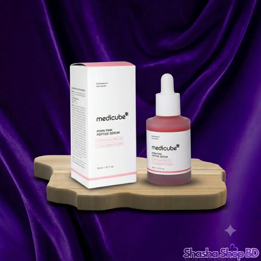 Medicube PDRN Pink Peptide Serum – 30ml (Skin Elasticity & Advanced Glass-Skin Radiance)